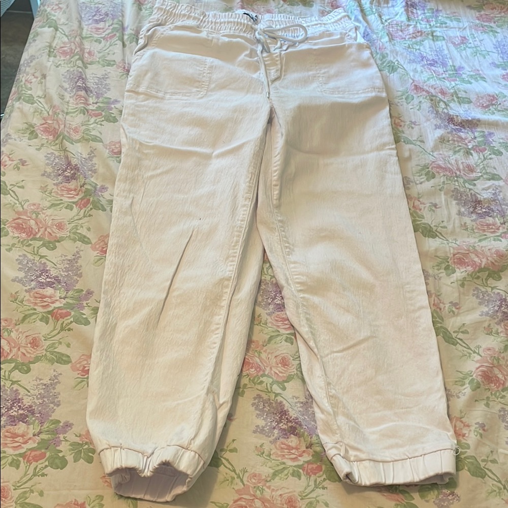 White Jogger Pants